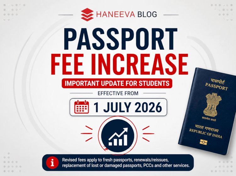 Passport Fees Set to Increase from 1 July 2026: What Every Student Planning to Study Abroad Should Know