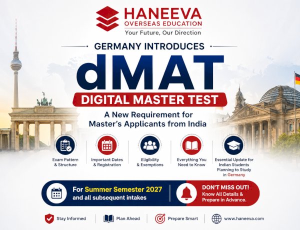 Germany dMAT (Digital Master Test) 2027: Complete Guide for Indian Students | Haneeva Overseas